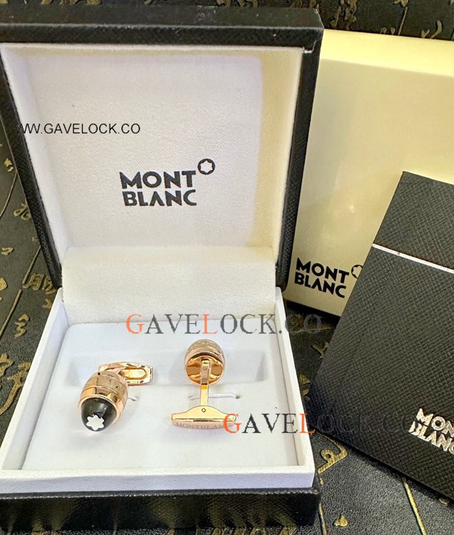 Copy Montblanc StarWalker Luxury Cufflinks Rose Gold